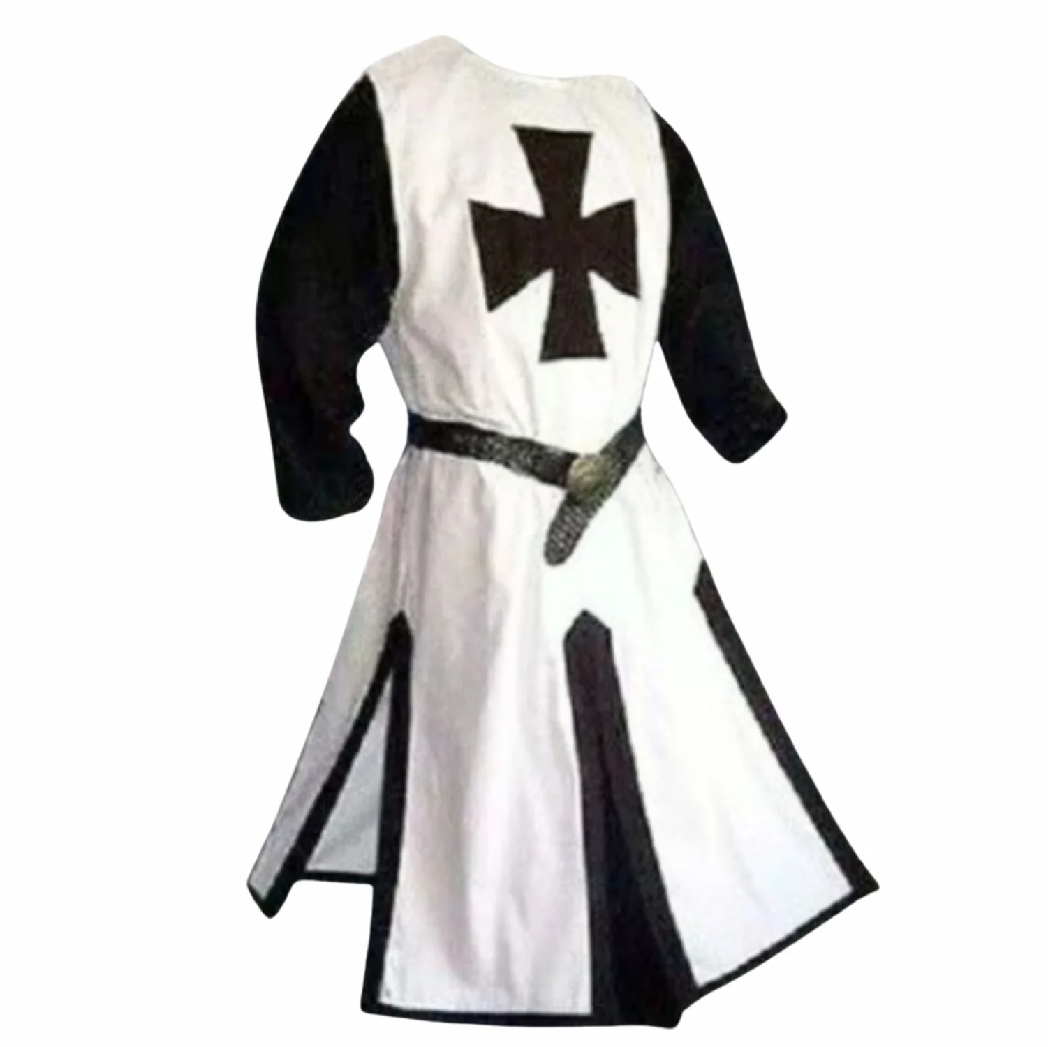Knights Templar Costume Cloak & Medieval Surcoat Tunic for Men