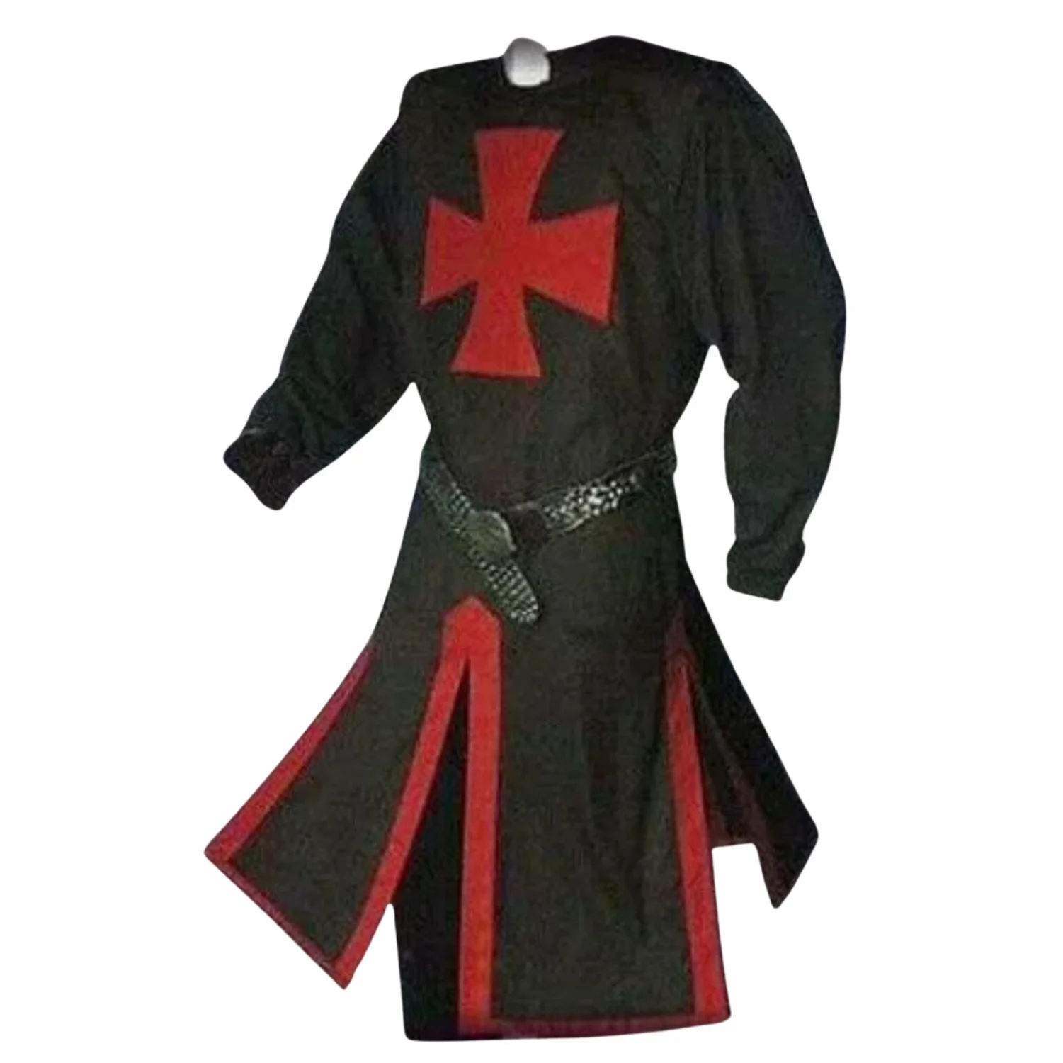 Knights Templar Costume Cloak & Medieval Surcoat Tunic for Men