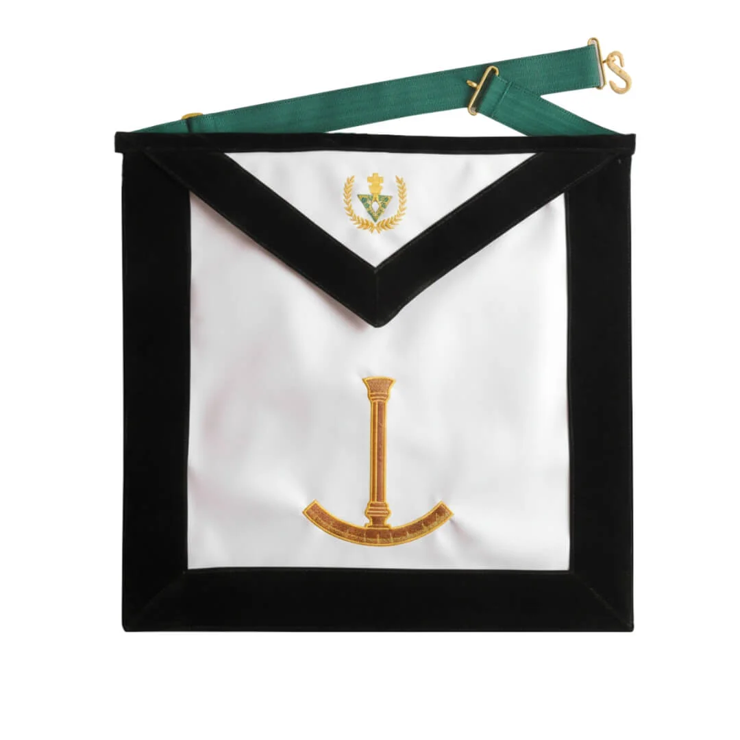 Grand Superintendent Allied Masonic Degrees Apron Green Velvet