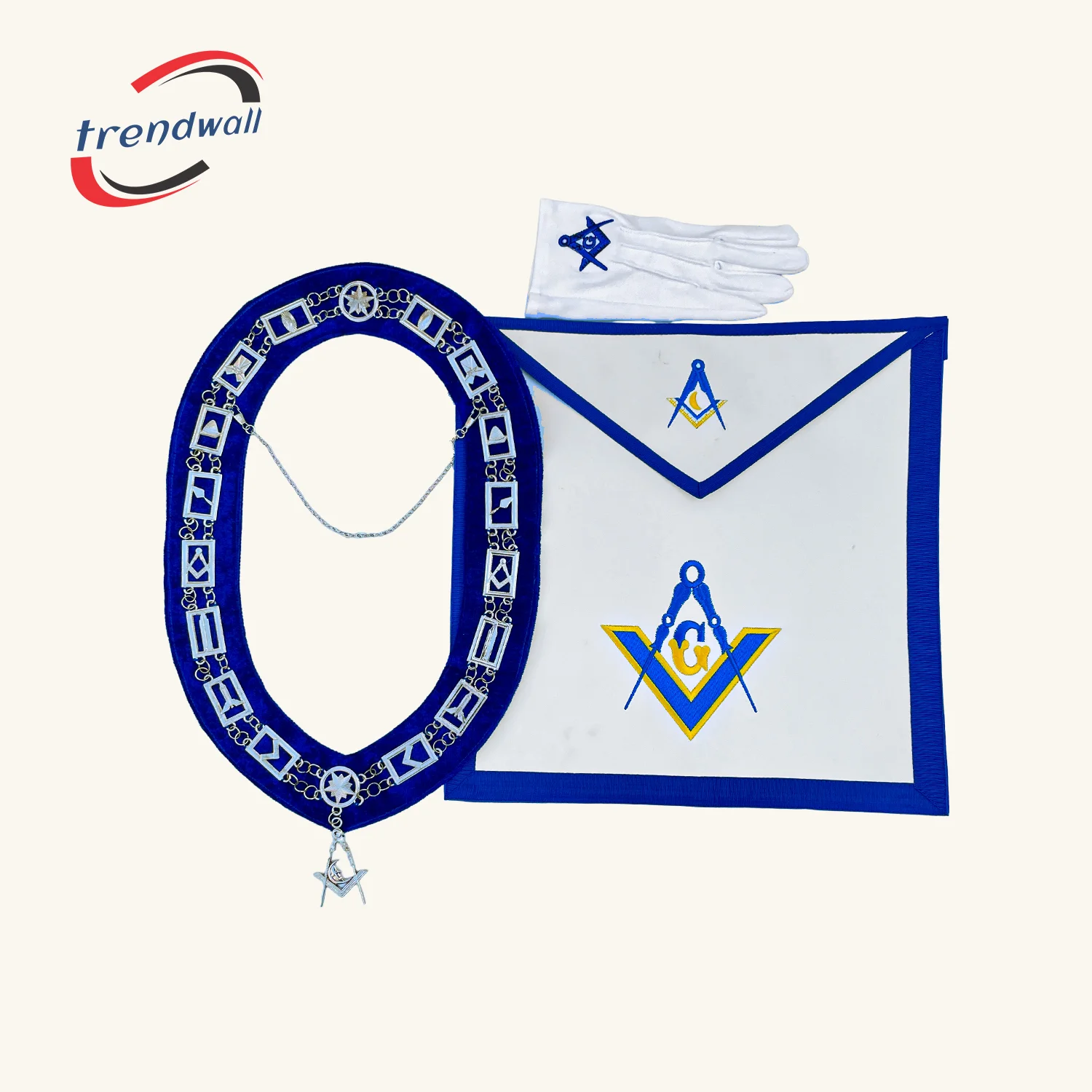 Junior Deacon Blue Lodge Officer Apron Blue Lodge Apron Regalia Set