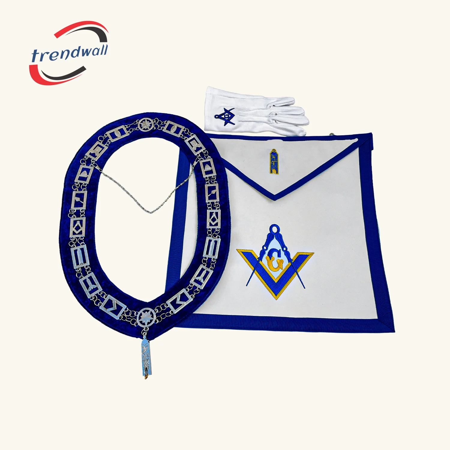 Junior Warden Blue Lodge Officer Apron Blue Lodge Apron Regalia Set