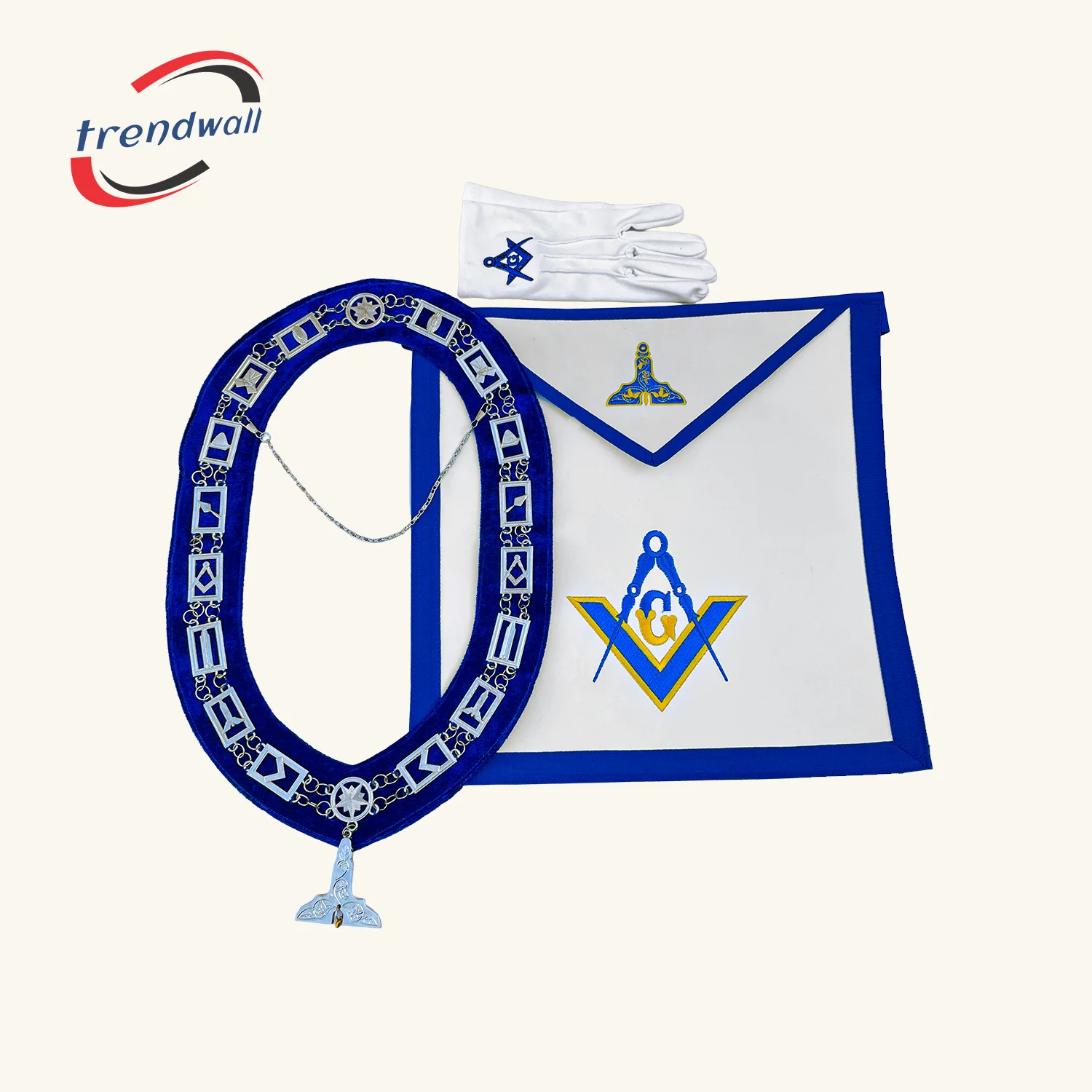 Masonic Senior Warden Blue Lodge Officer Apron Regalia Set