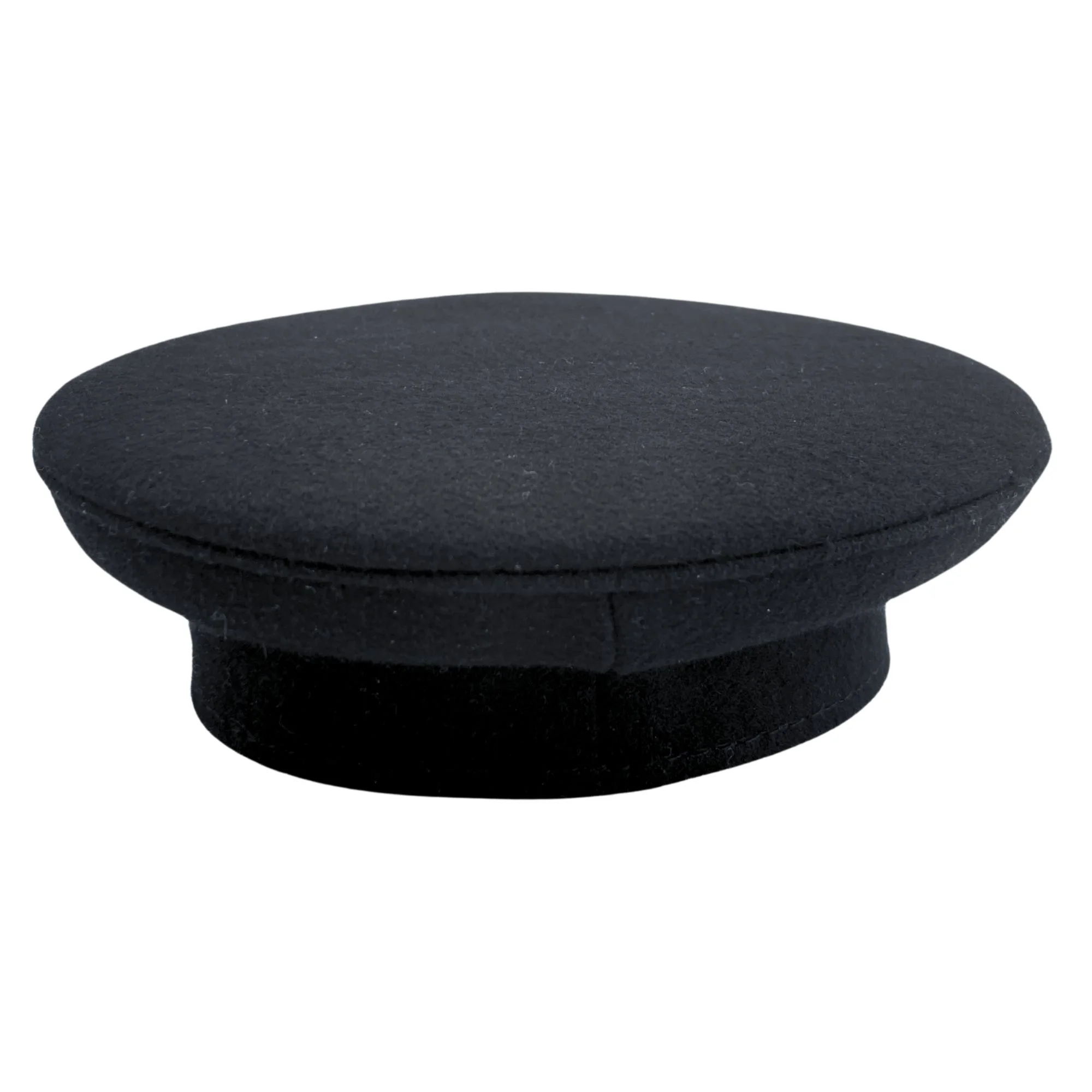 Past Grand Commander Knights Templar Commandery Fatigue Cap Black Wool Bird Eye Back View