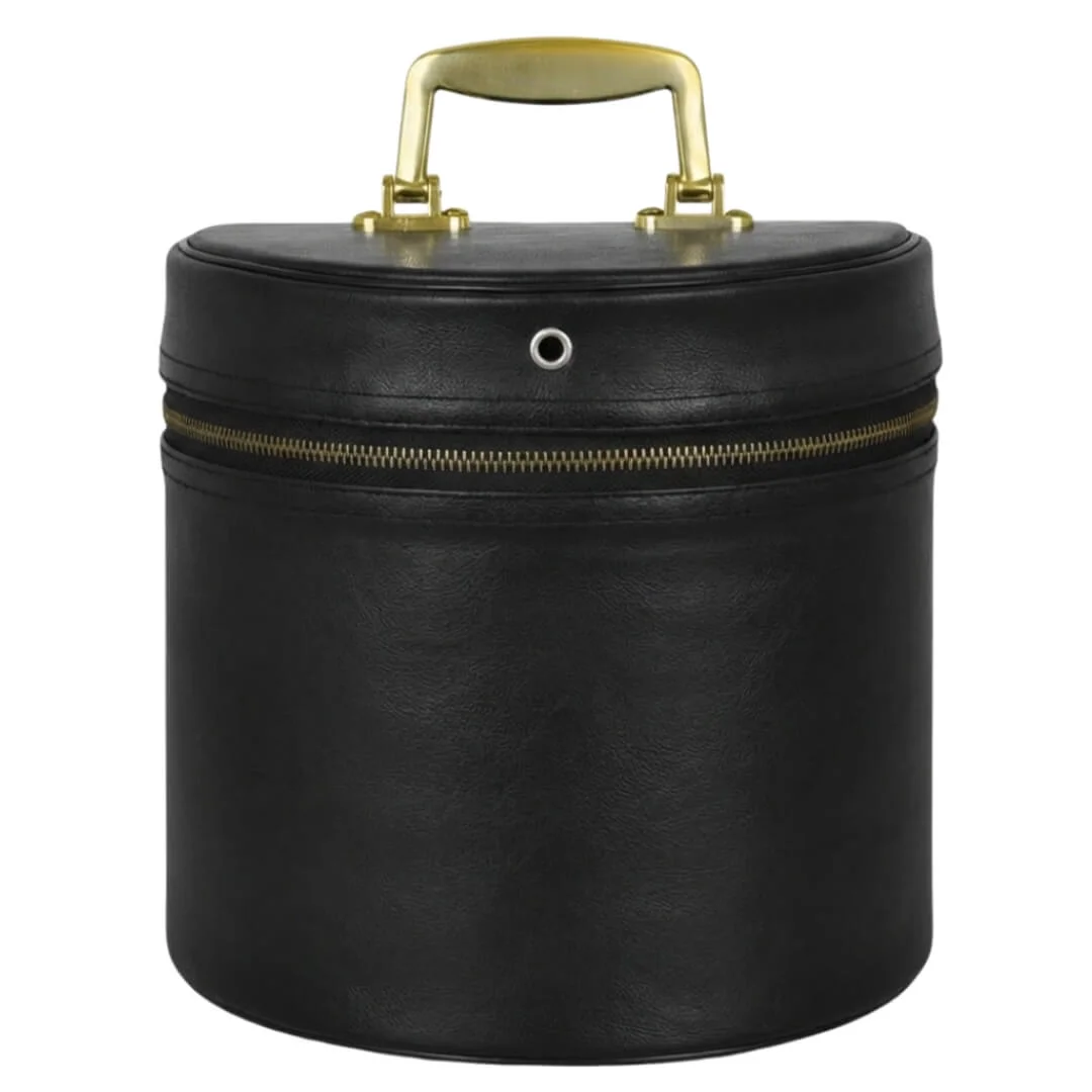 Masonic Fez case Black Leather