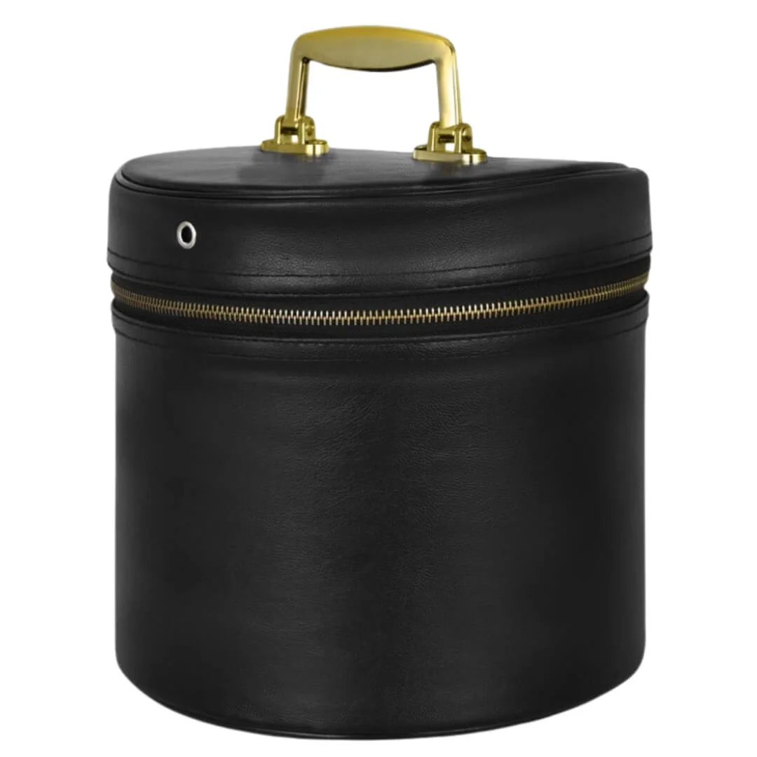 Masonic Fez case Black Leather