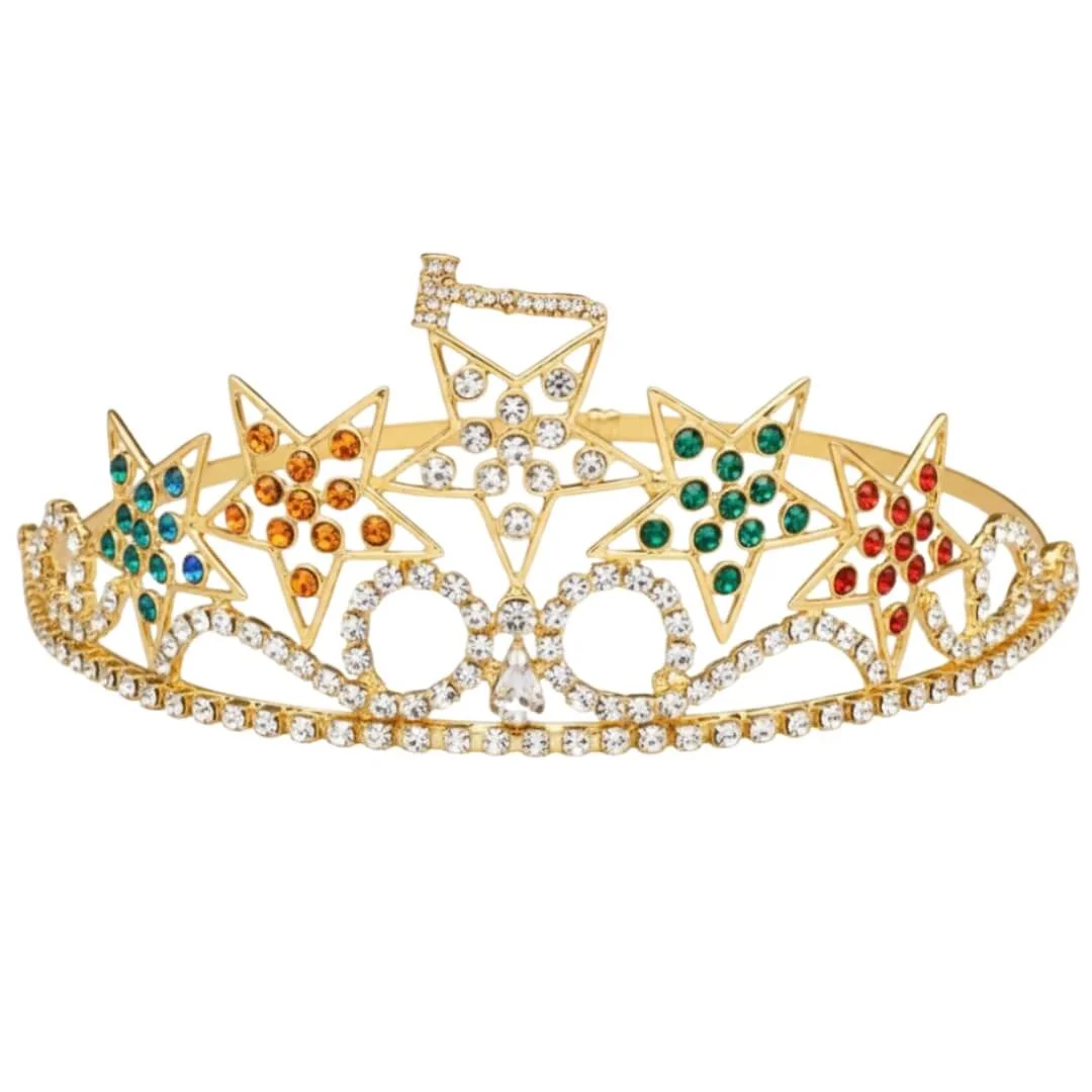 Past Matron OES 5 Star Crown with Gavel