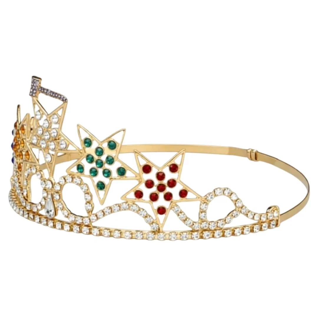 Past Matron OES 5 Star Crown with Gavel