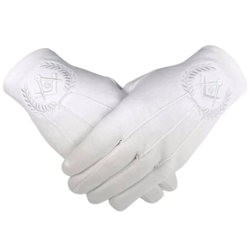 Master Mason Blue Lodge Gloves