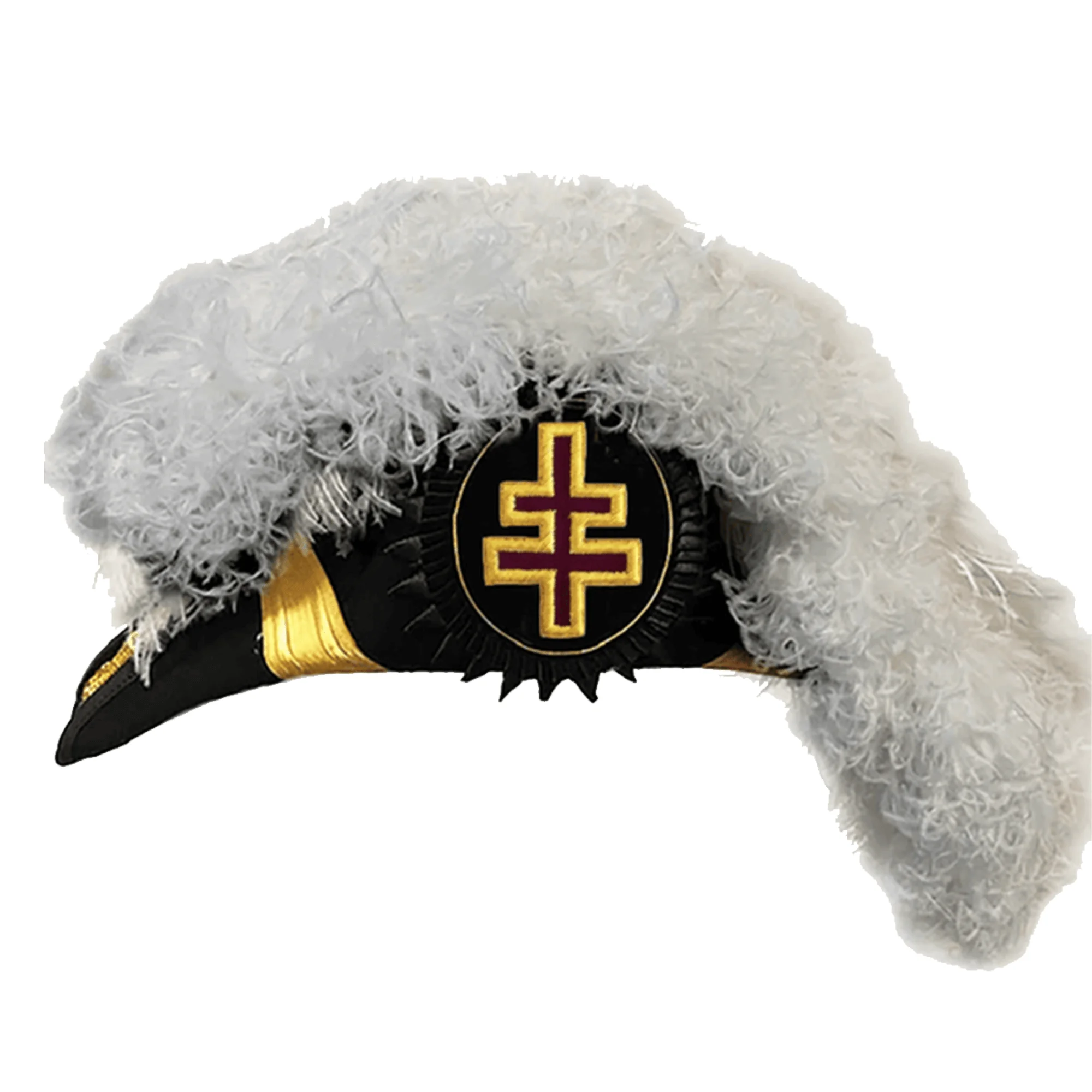 Grand Encampment Officer Knights Templar Commandery Chapeau with Case