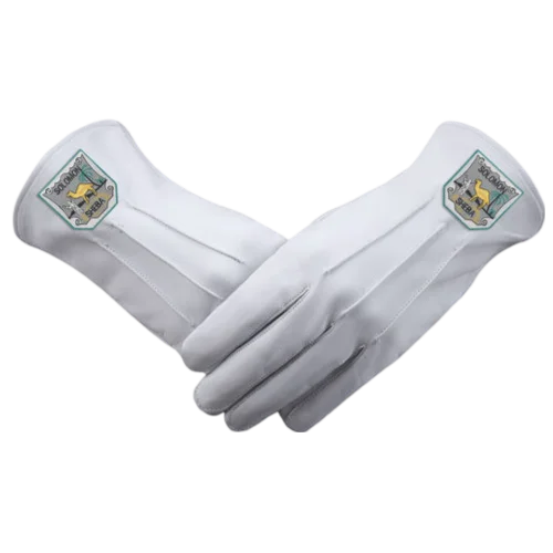 Queen of the South Gloves - Pure White Leather