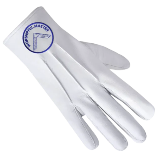 Worshipful Master Blue Lodge Gloves 