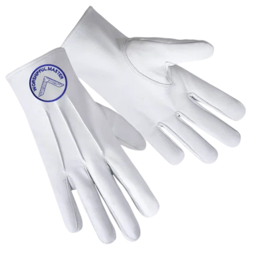 Worshipful Master Blue Lodge Gloves 
