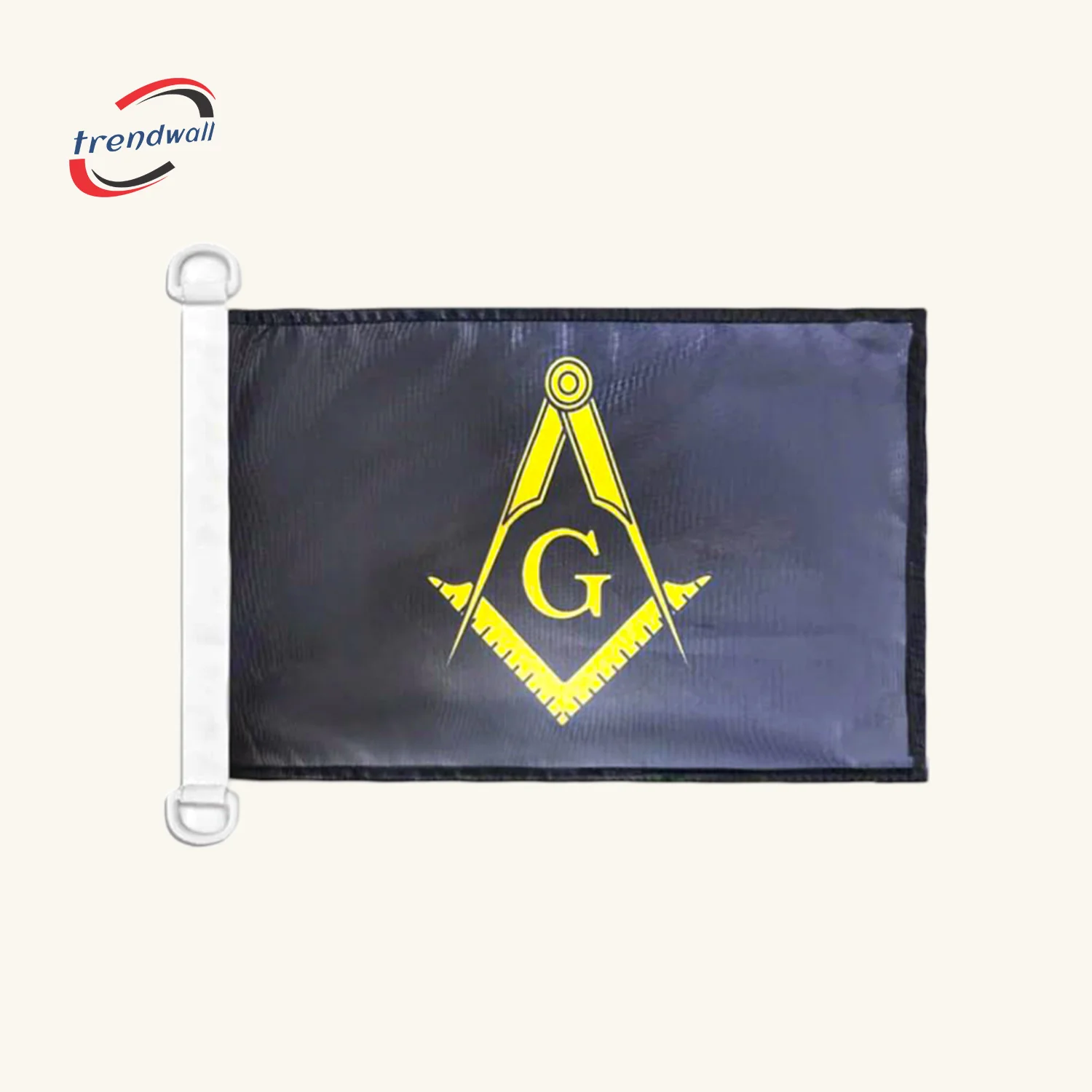 Masonic Blue Lodge Flag – Black & Gold Nautical Polyester Flag