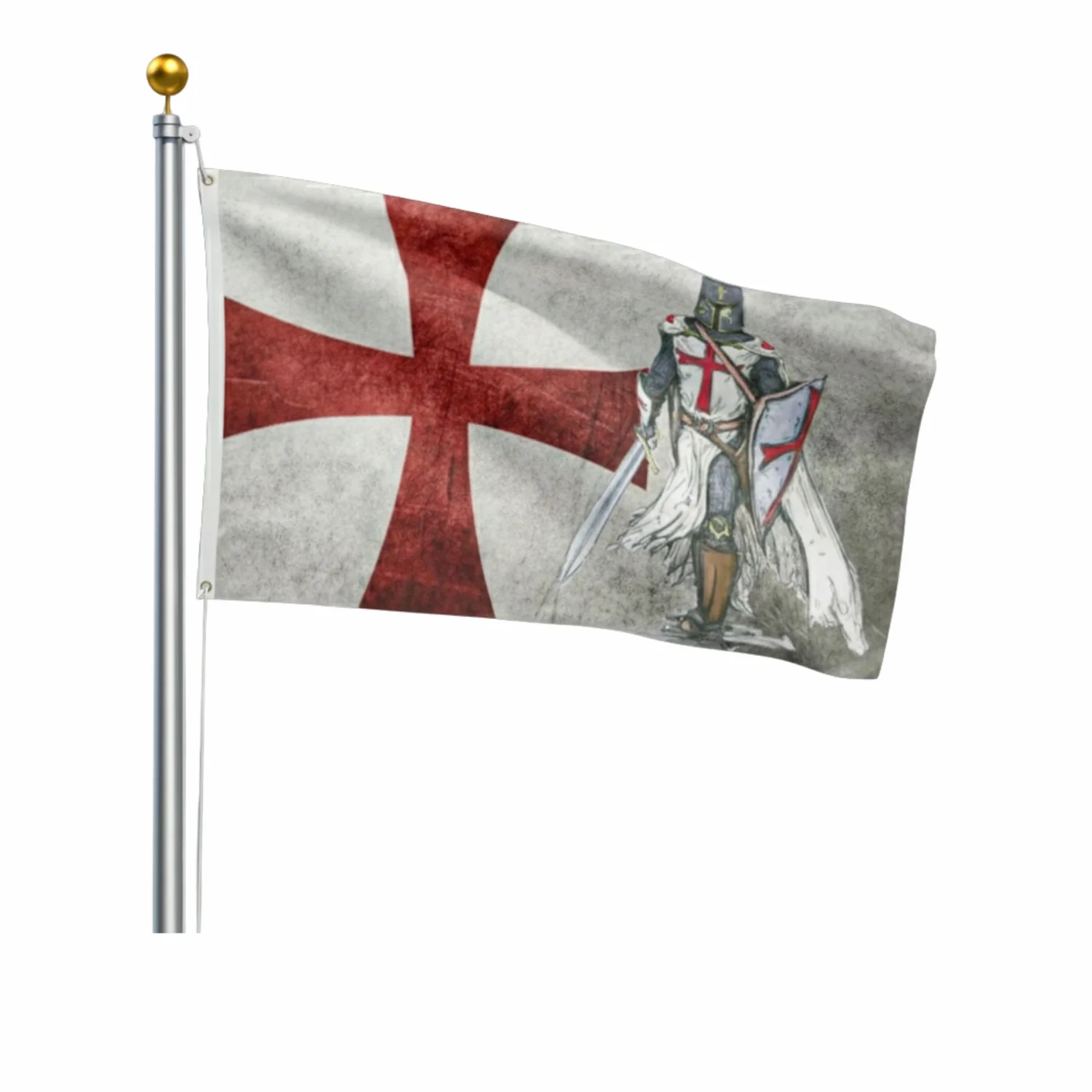Knights Templar Commandery Flag – Premium Polyester Crusaders Battle