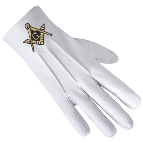 Master Mason Blue Lodge Gloves 