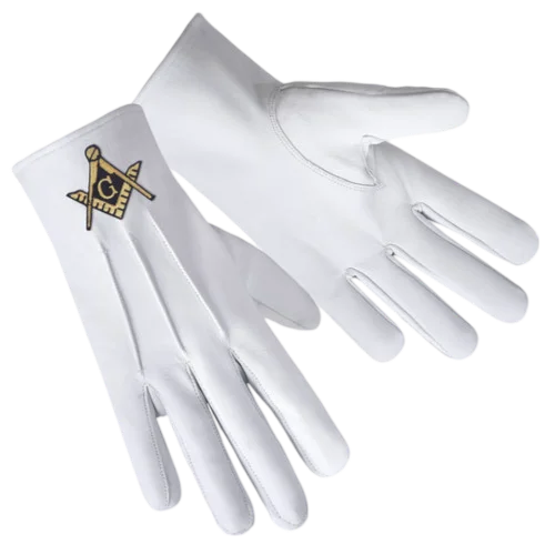 Master Mason Blue Lodge Gloves 