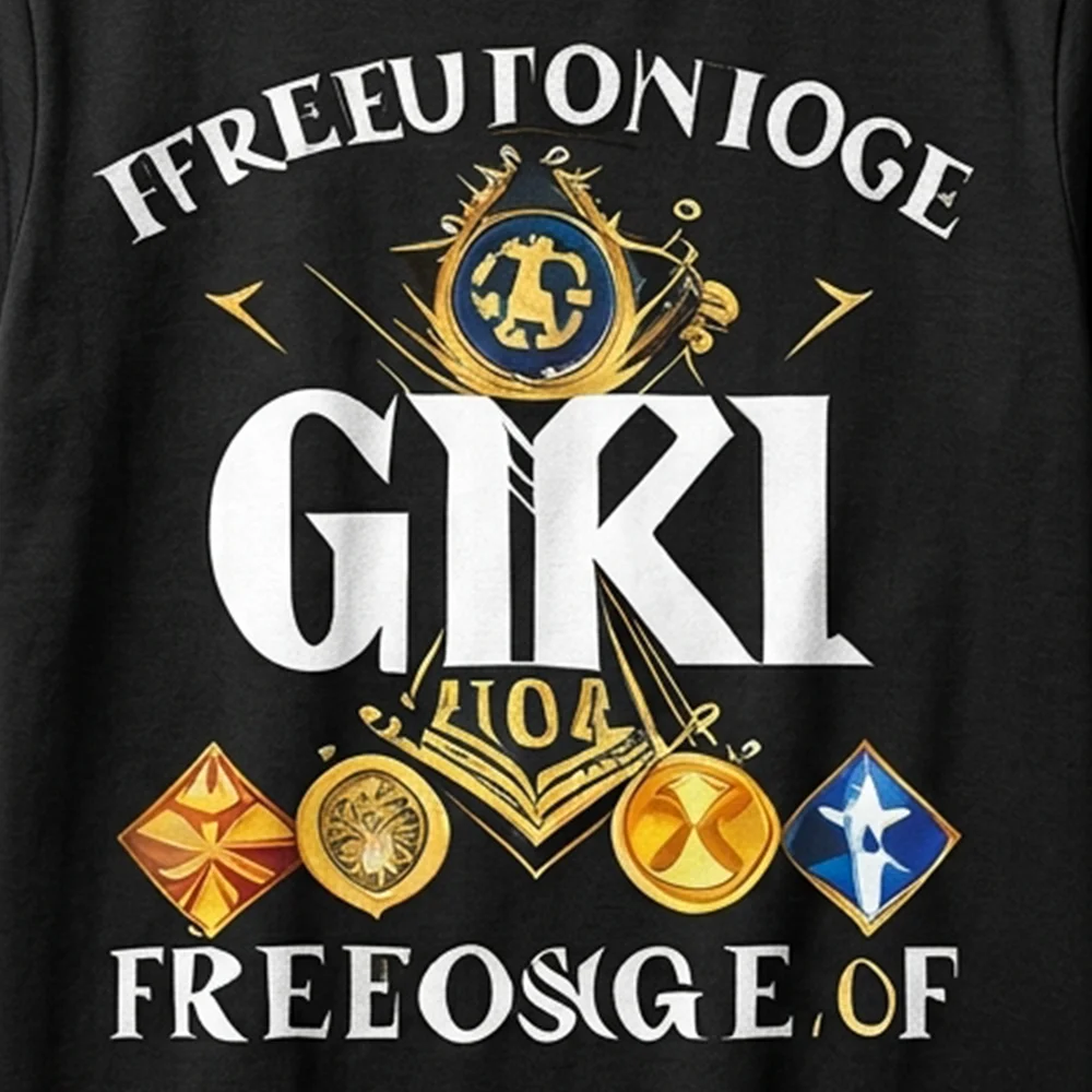 Custom black Masonic GIRL graphic shirt with gold Masonic symbol and personalized lodge name print.