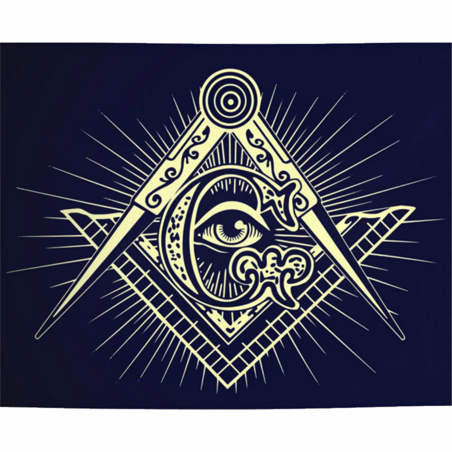 Masonic Symbol Flag 