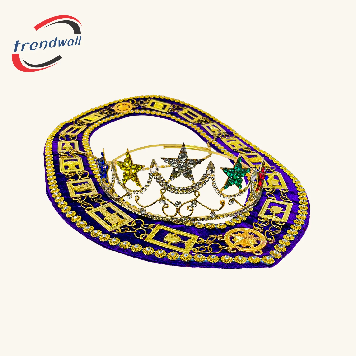 OES Five Stars Crown with Chain Collar – Best Masonic Regalia Package