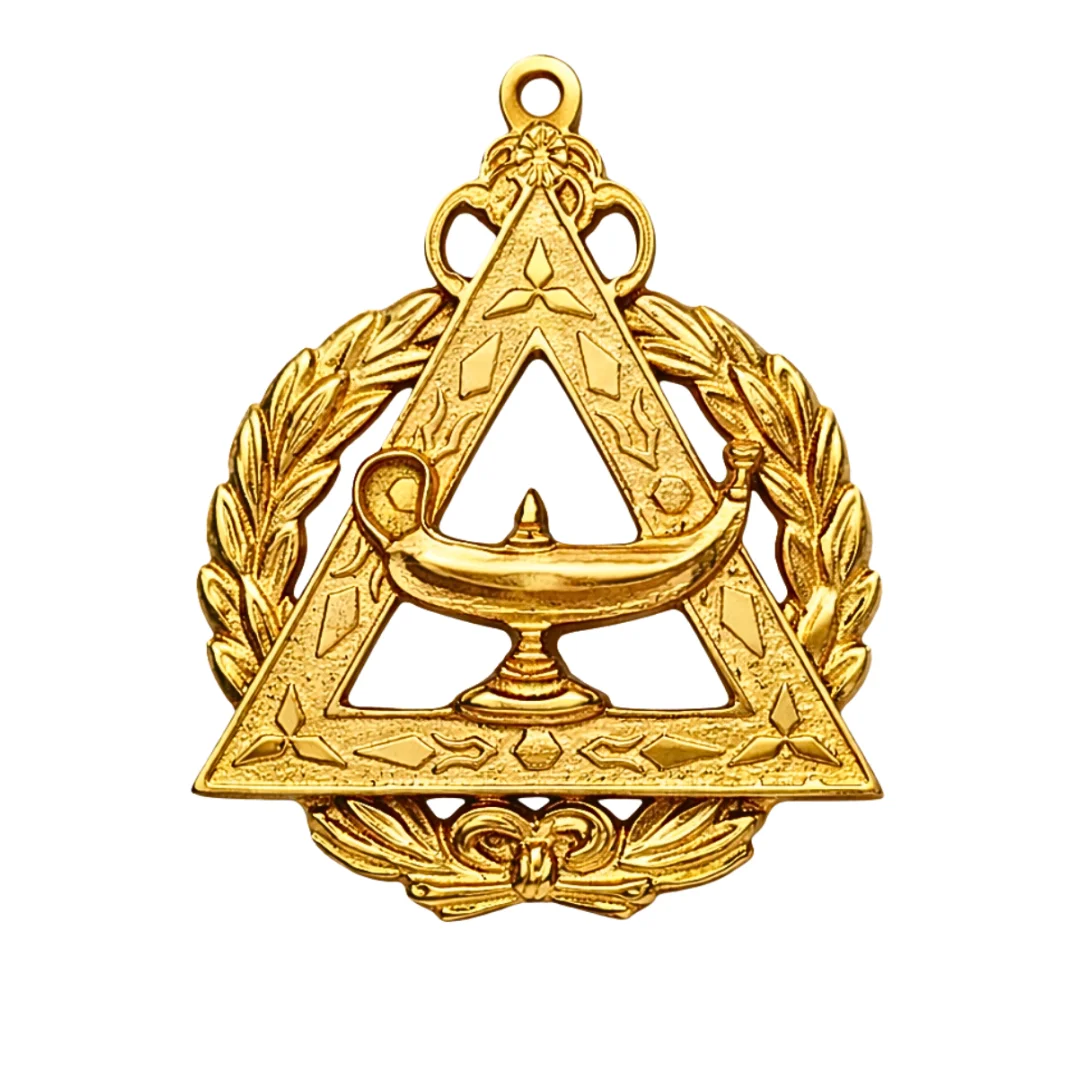 Grand Archivist Royal Arch Chapter Officer Collar Jewel - Gold Metal