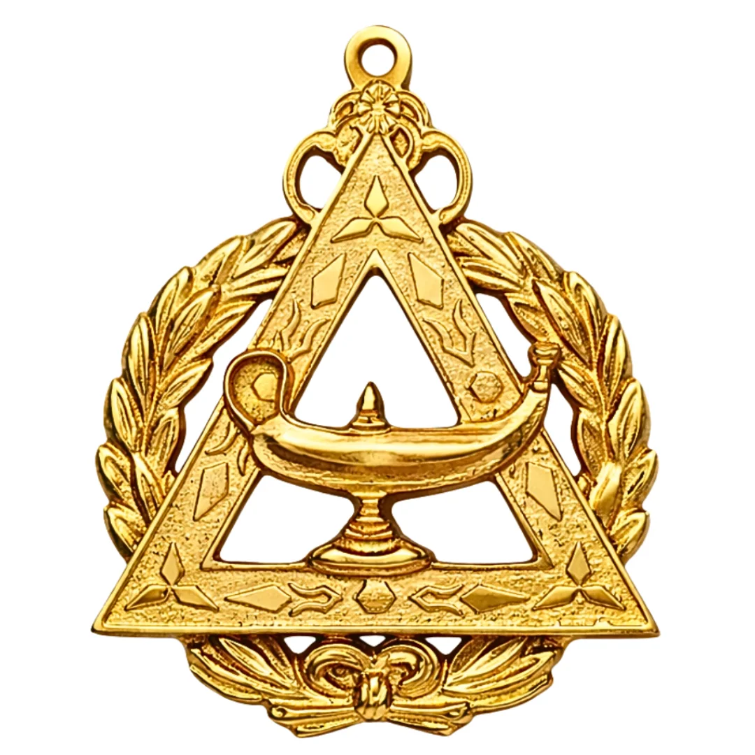 Grand Archivist Royal Arch Chapter Officer Collar Jewel - Gold Metal
