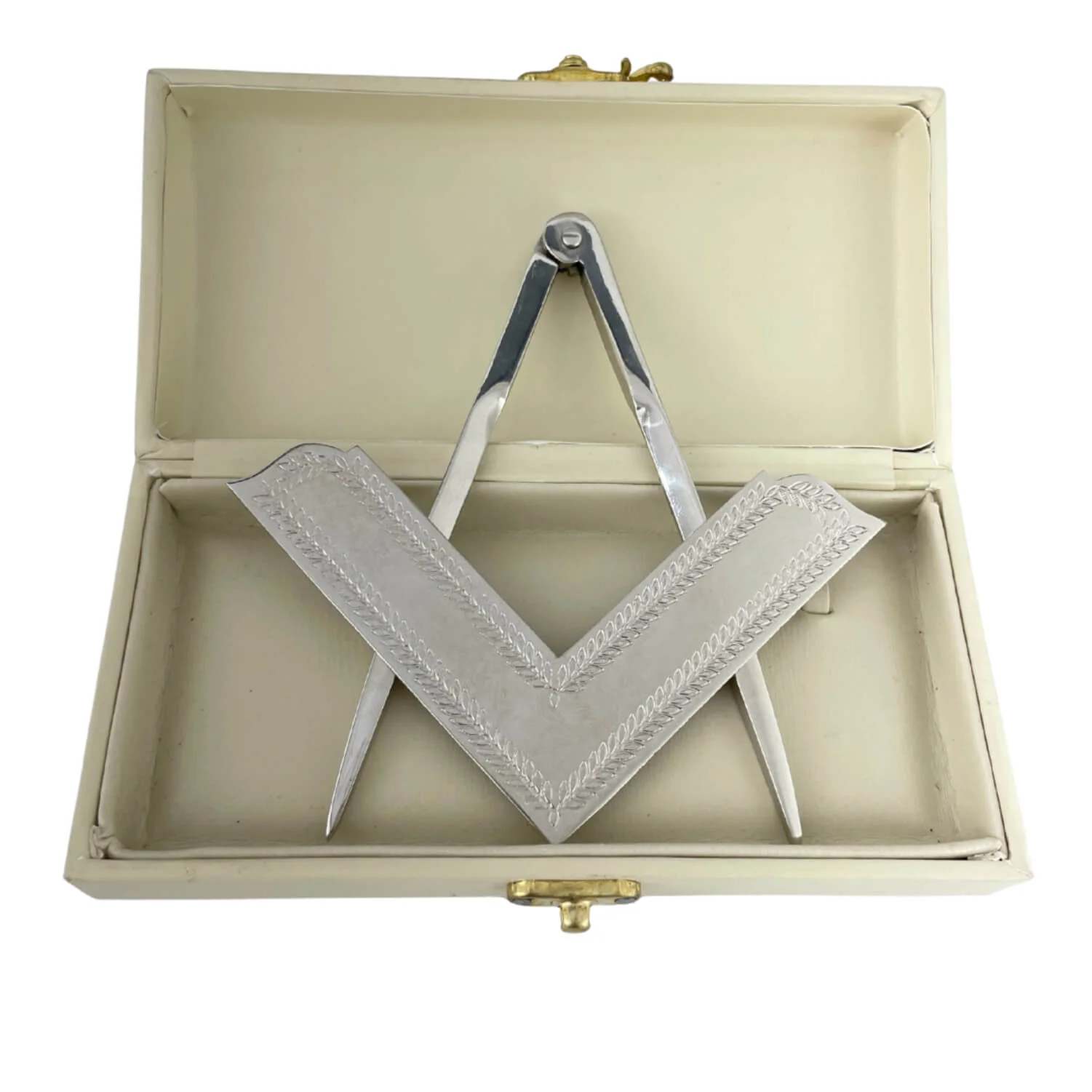 Masonic Compass Working Tool – Premium Metal Ritual Compass for Worshipful Master & Blue Lodge