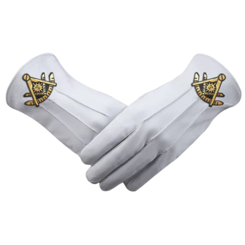 Past Master Blue Lodge California Regulation Gloves