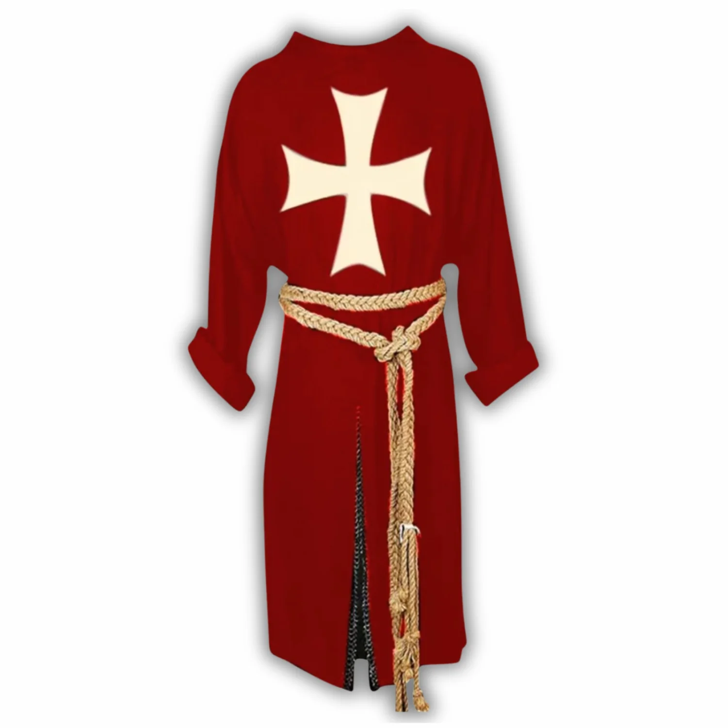 Knight Templar Medieval Tunic & Cloak