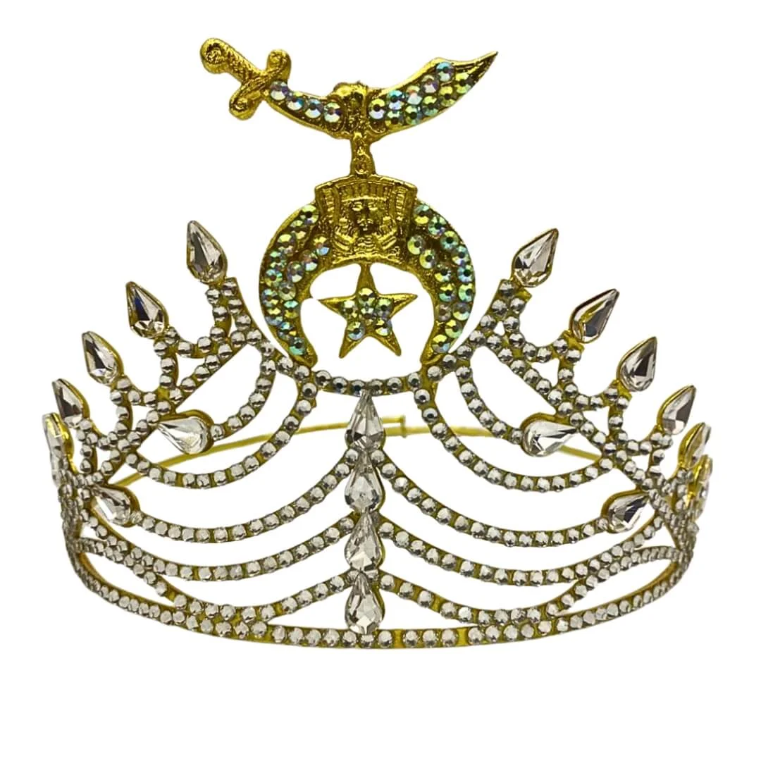 Masonic Shriners Crown – New Arrival Gold Tone Adjustable Regalia Crown