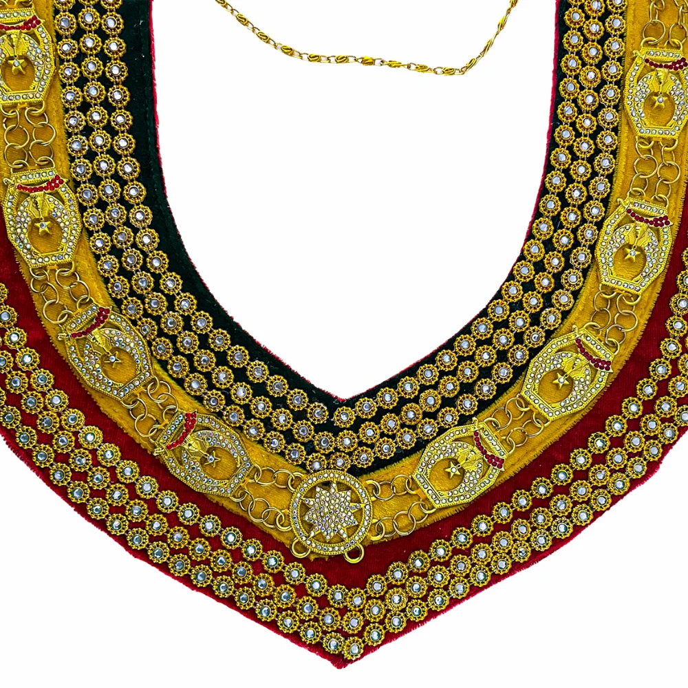 Masonic Shriners Tri-Color Chain Collar