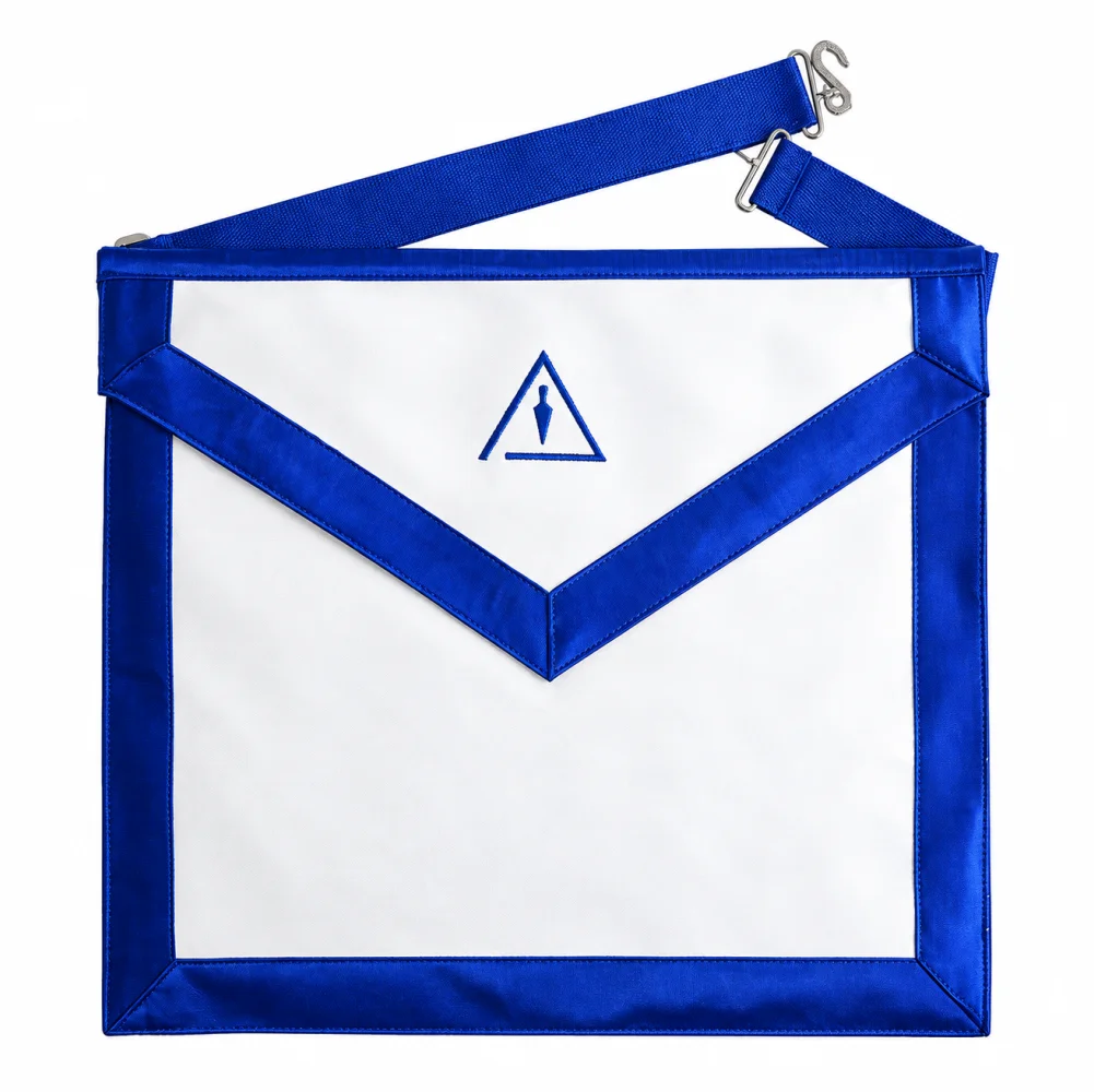 Royal & Select Masters English Regulation Apron - White & Blue