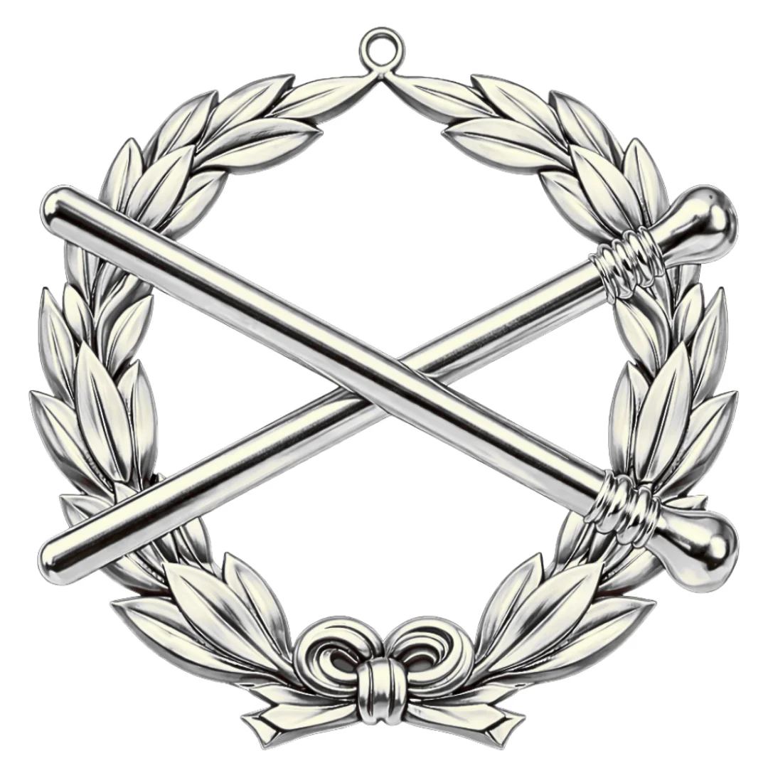 Grand Marshal Blue Lodge Officer Collar Jewel - Gold Metal
