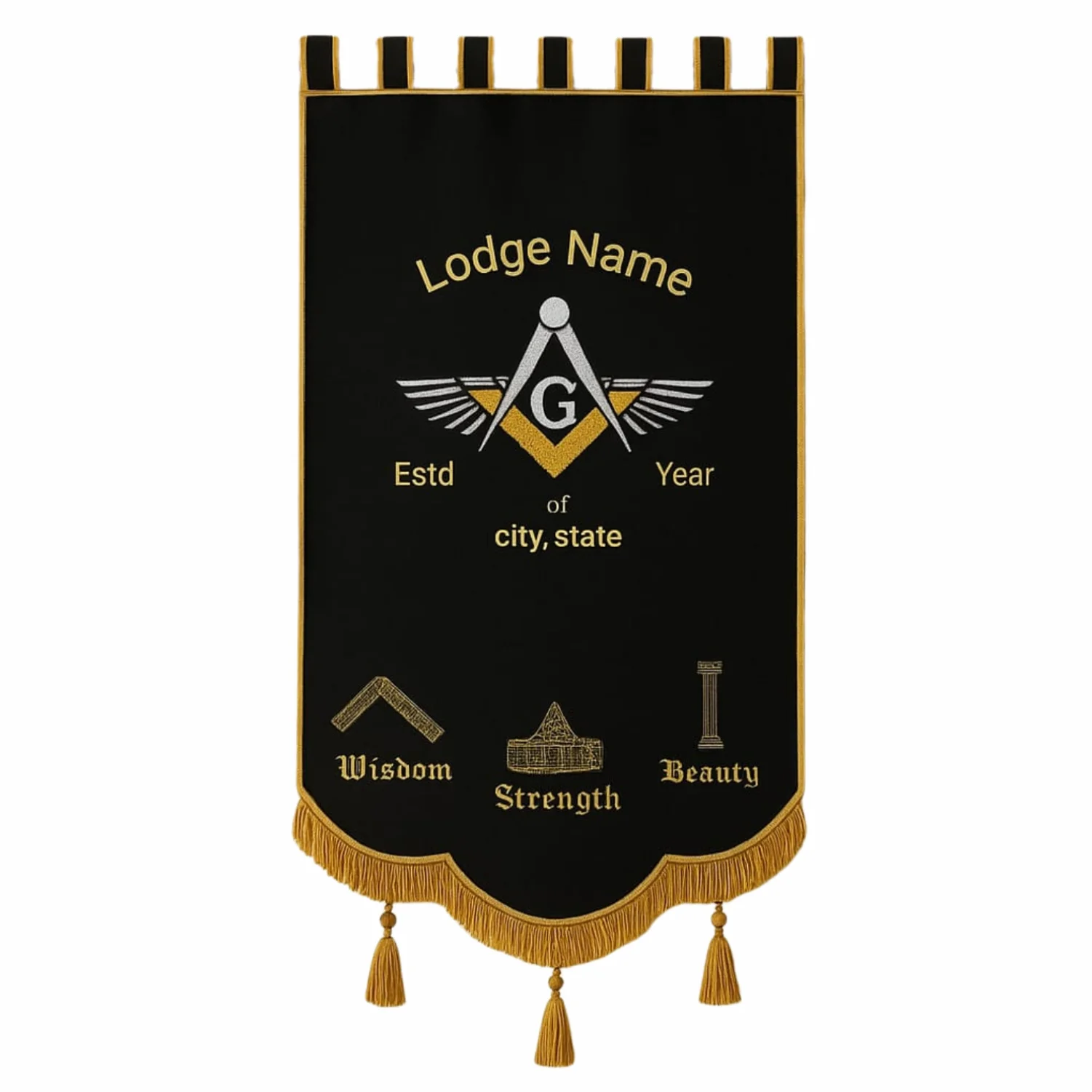 Master Mason Blue Lodge Banner