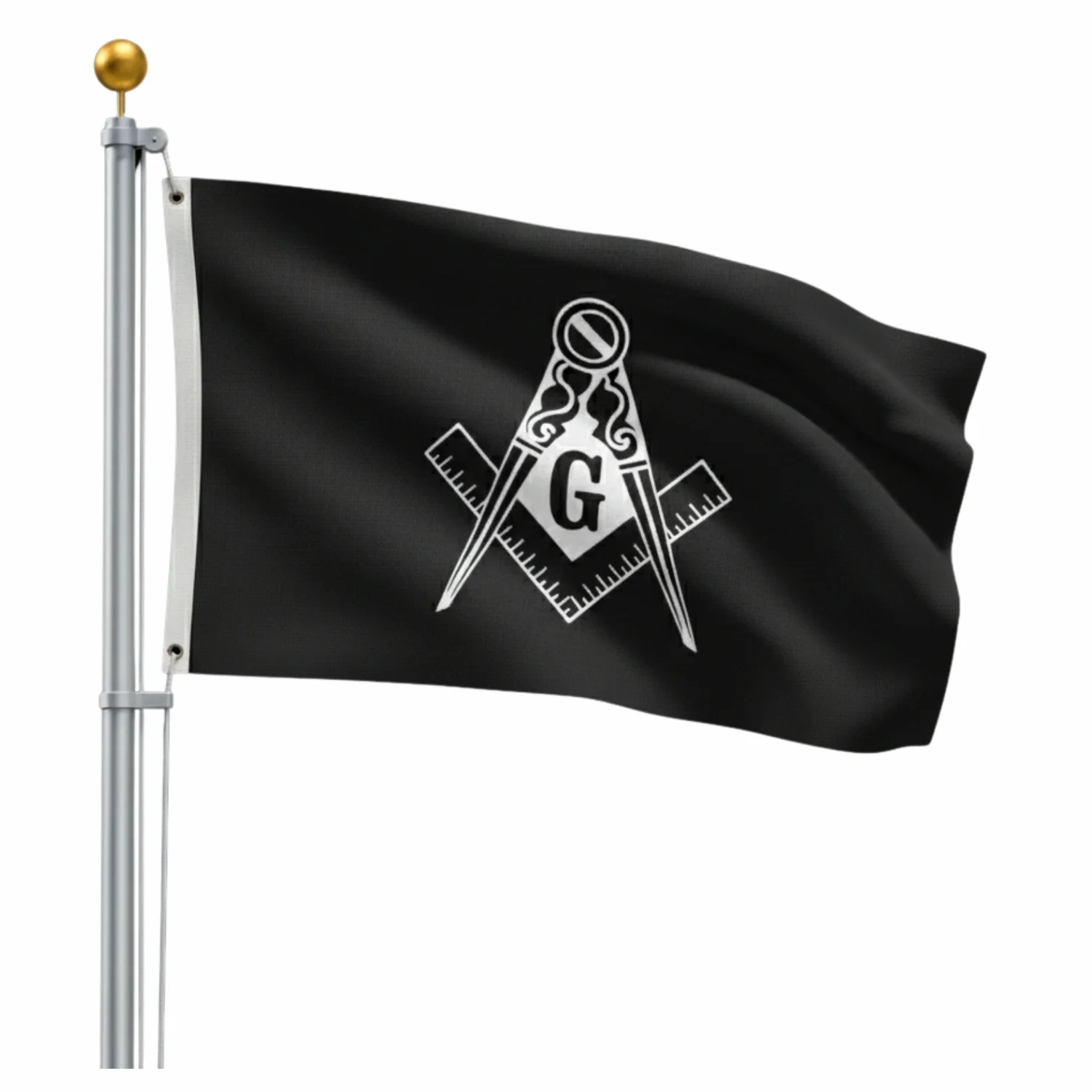 Masonic Blue Lodge Garden Flag