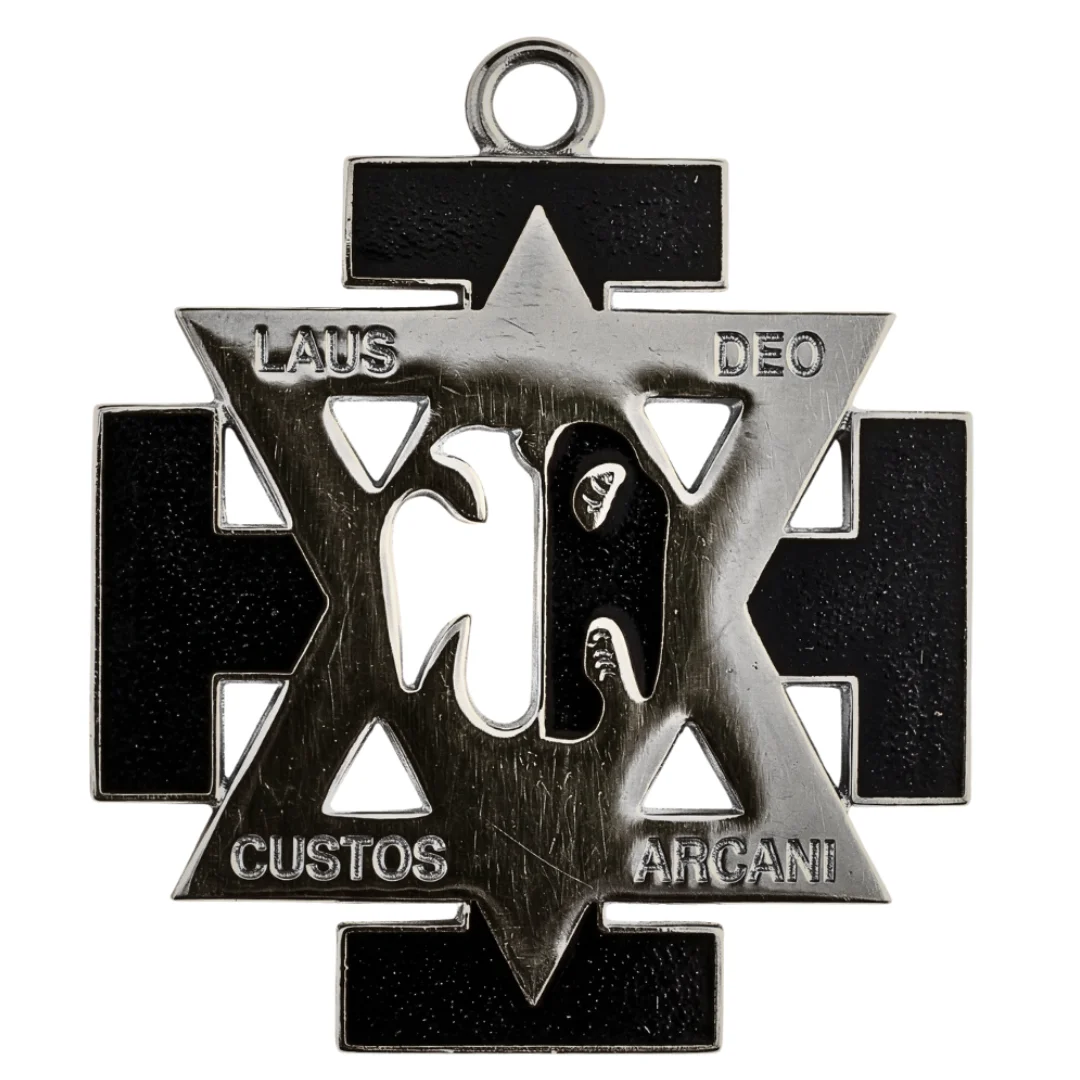 Commander In Chief Scottish Rite Collar Jewel - Black & Gold 