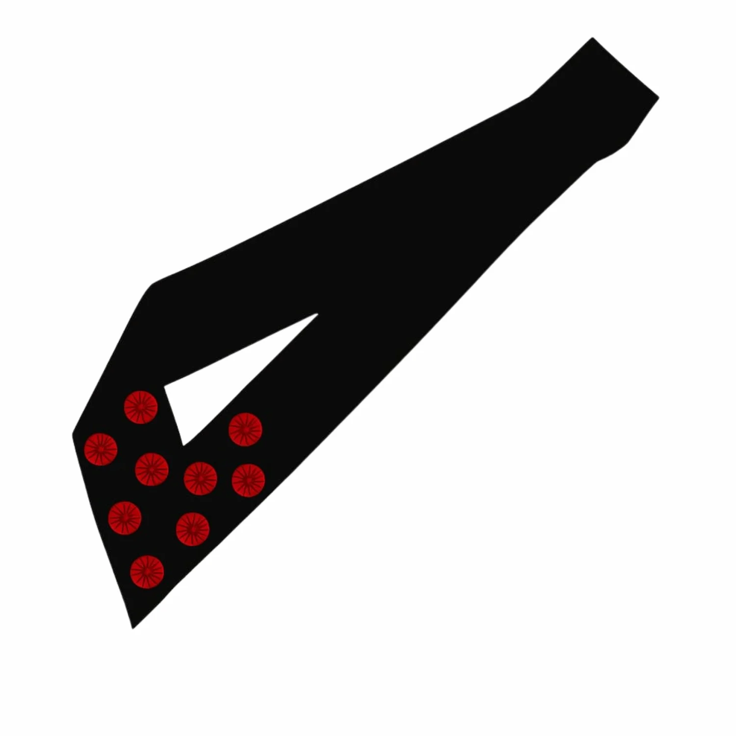 9th Degree Scottish Rite Sash - Black Moiré with 9 Roses