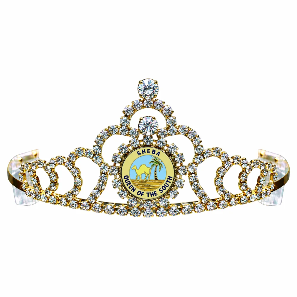 Masonic Queen of South Crown - 1" Disc Emblem-Tall Design