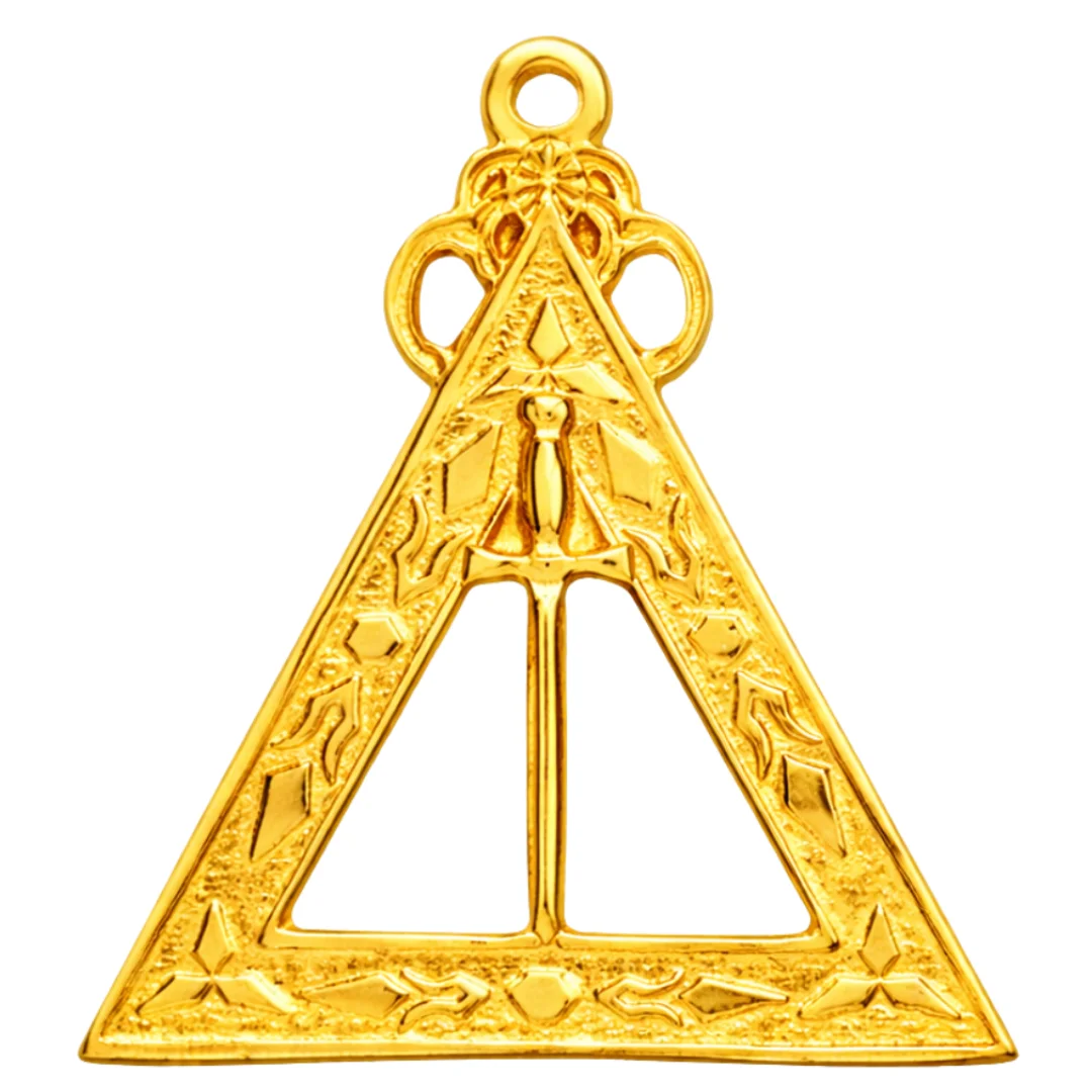 First Veil Royal Arch Chapter Officer Collar Jewel - Gold Plated