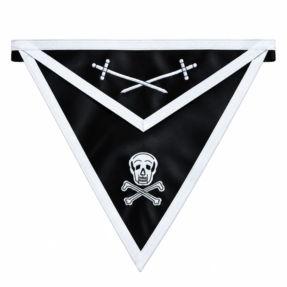 Knights Templar Commandery Apron - Black