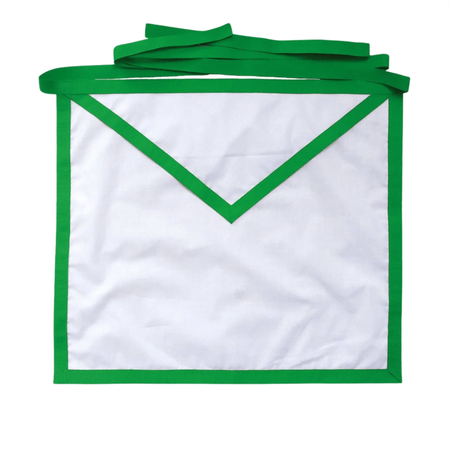 Allied Masonic Degrees Apron, Masonic Apron Cotton Duck, Freemason Apron, Lodge Apron Green Ribbon, Durable Masonic Apron