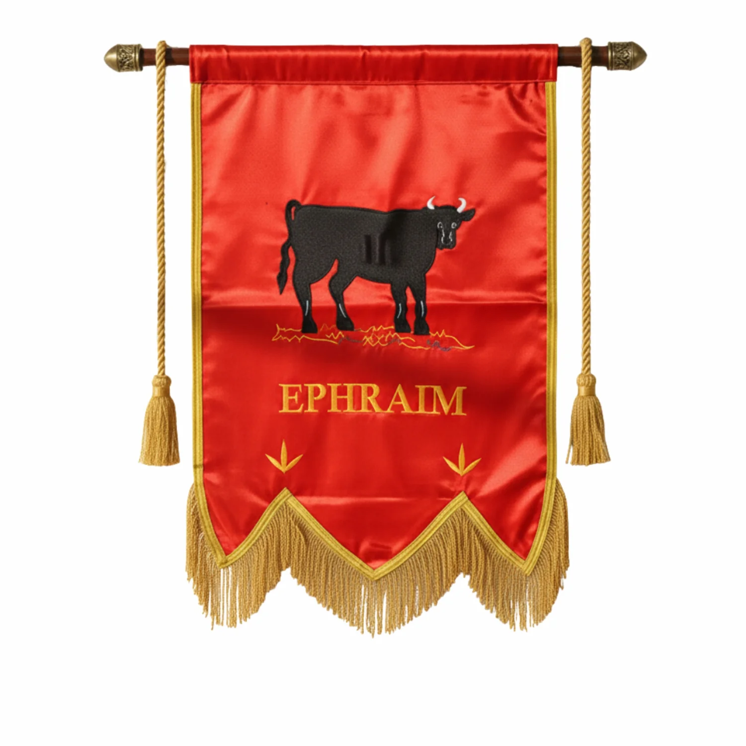 Ephraim Royal Arch Chapter Banner – Printed with Gold Braid & Fringe