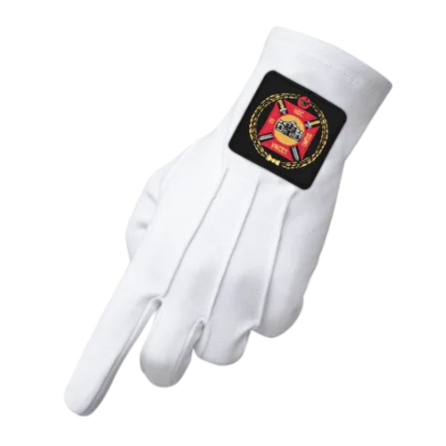Knights Templar Commandery Gloves 