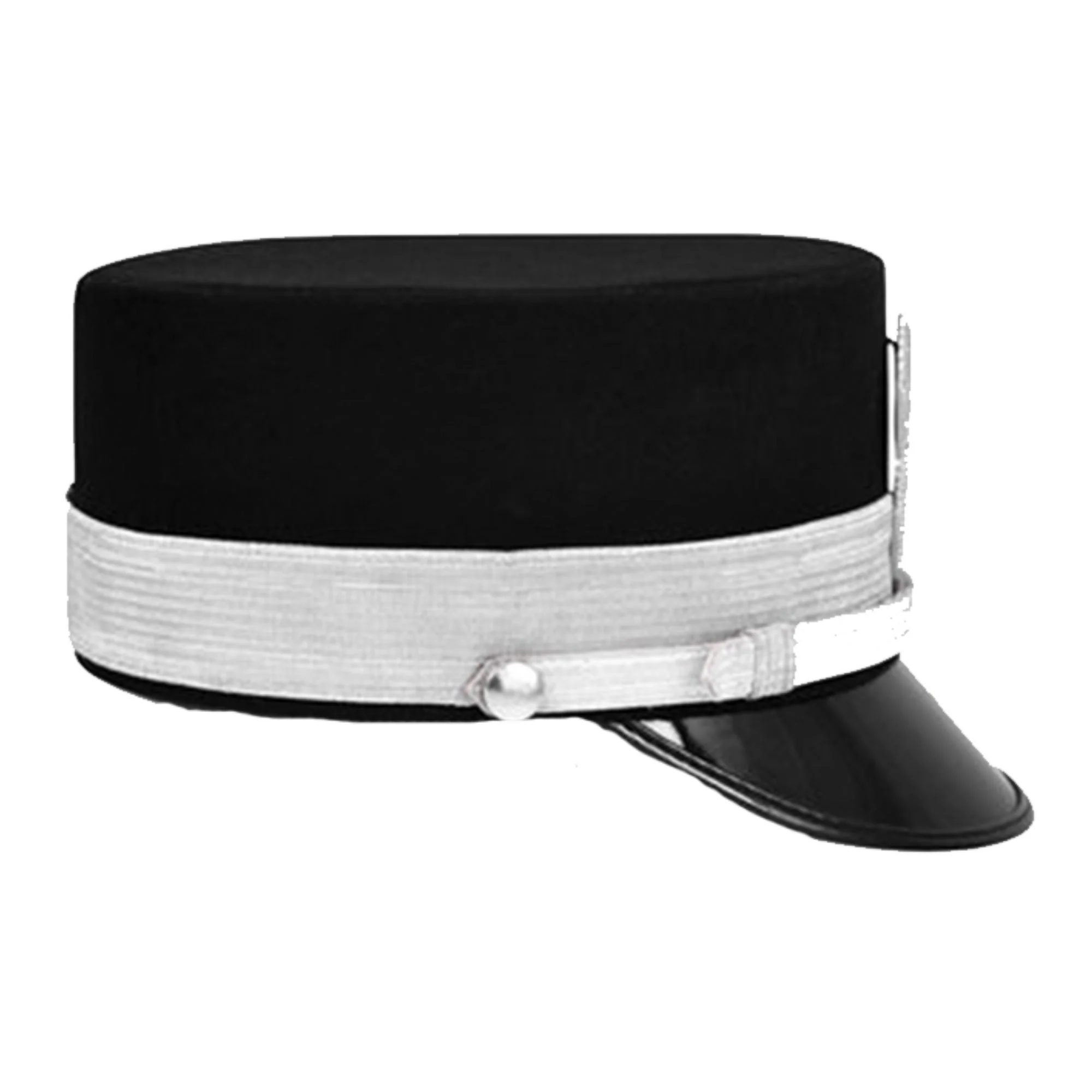 SIR KNIGHT Knights Templar Commandery Fatigue Cap with Silver Vinework