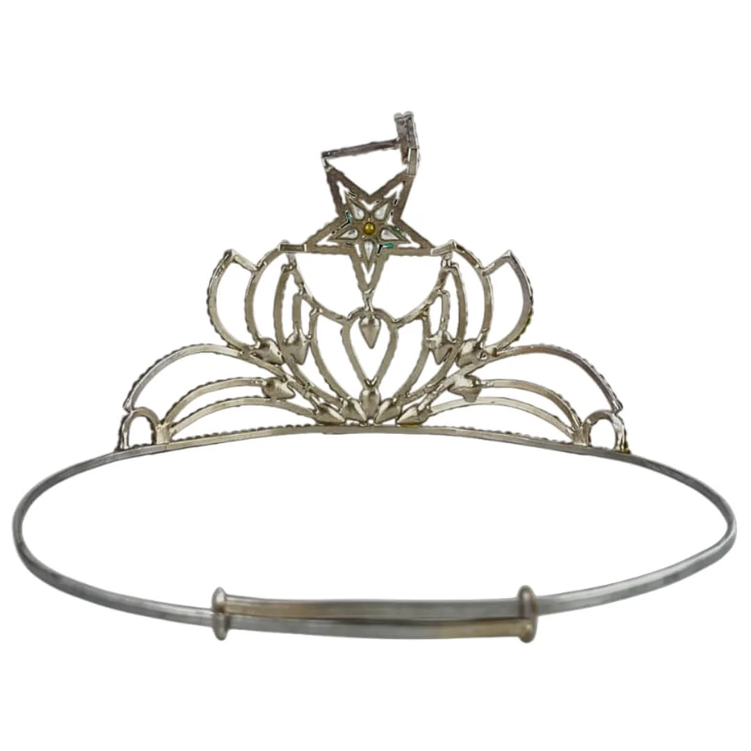 Masonic Grand Matron Clear Star Crown