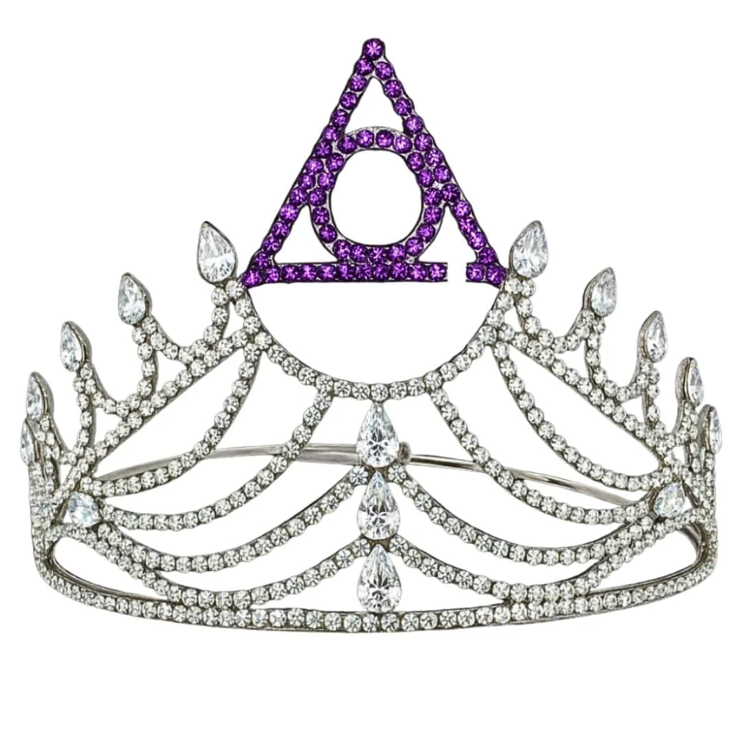 Masonic LOCOP Crown – Ladies of Circle of Perfection Silver Tone Rhinestone Regalia | Best Quality