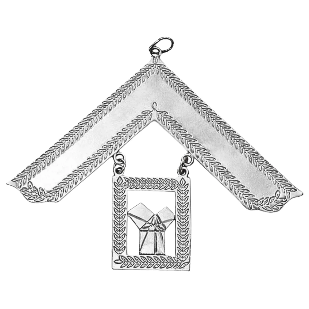 Past Master Craft English Regulation Collar Jewel - Silver Plated