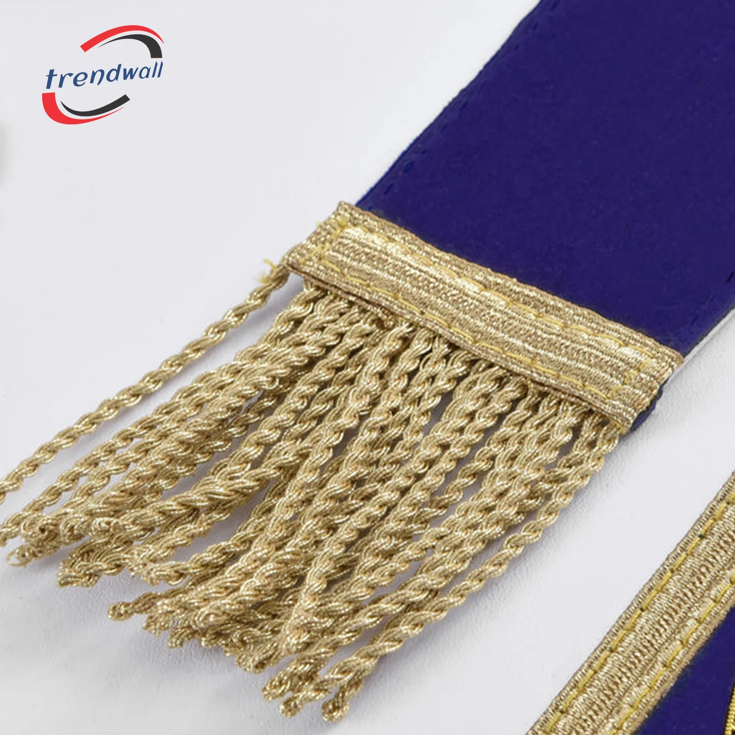 Grand Master Blue Lodge Apron -Royal Blue Velvet With Gold Metal Badge