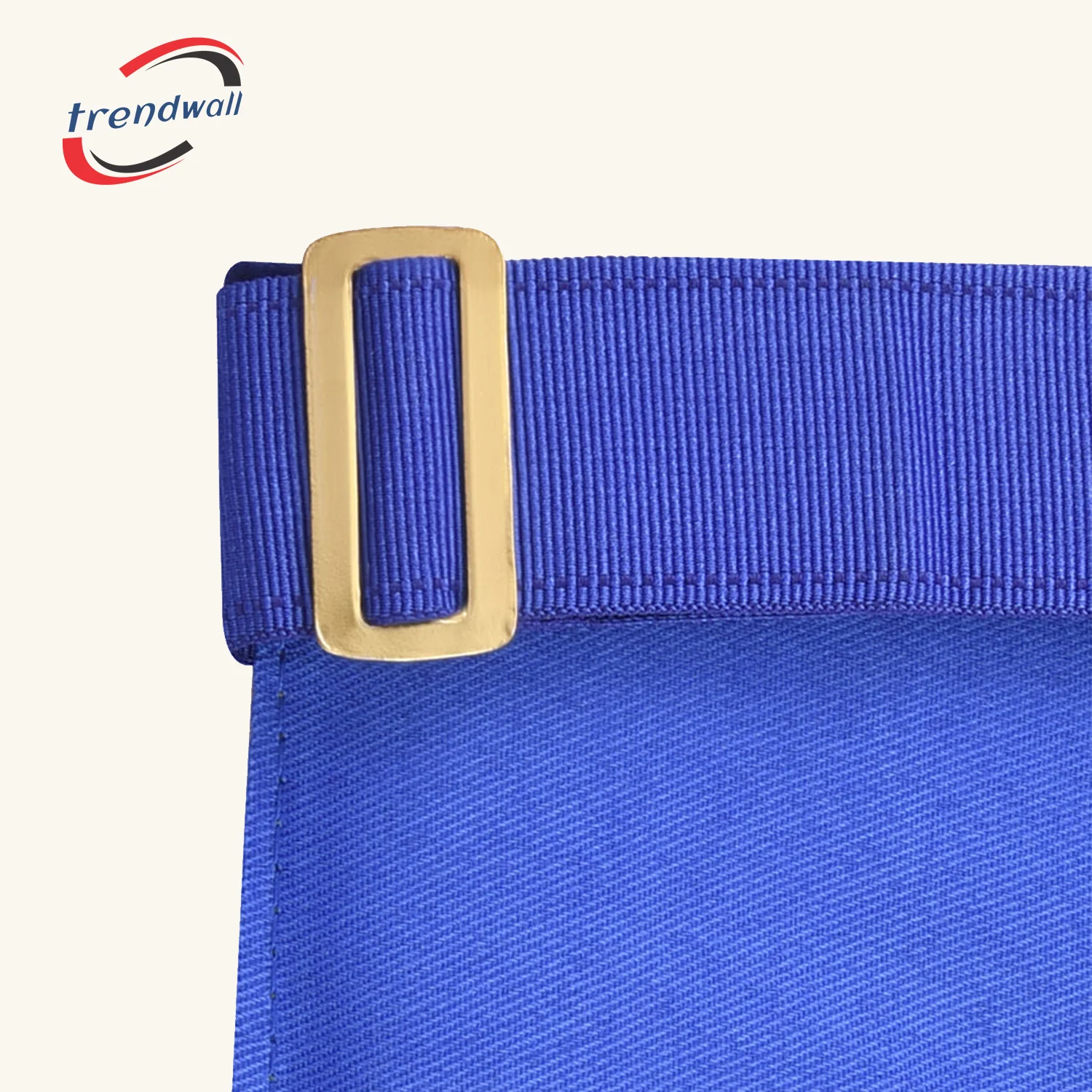 Grand Master Blue Lodge Apron -Royal Blue Velvet With Gold Metal Badge