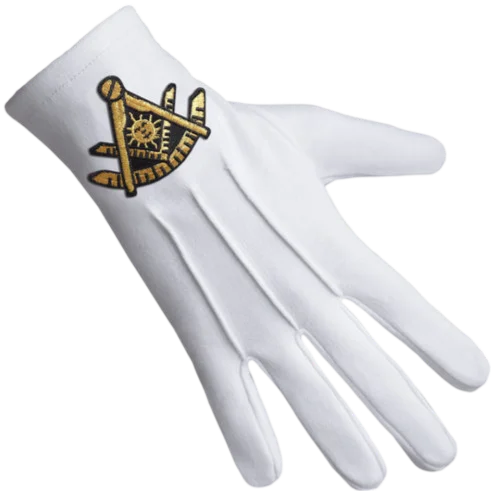 Past Master Blue Lodge California Regulation Gloves