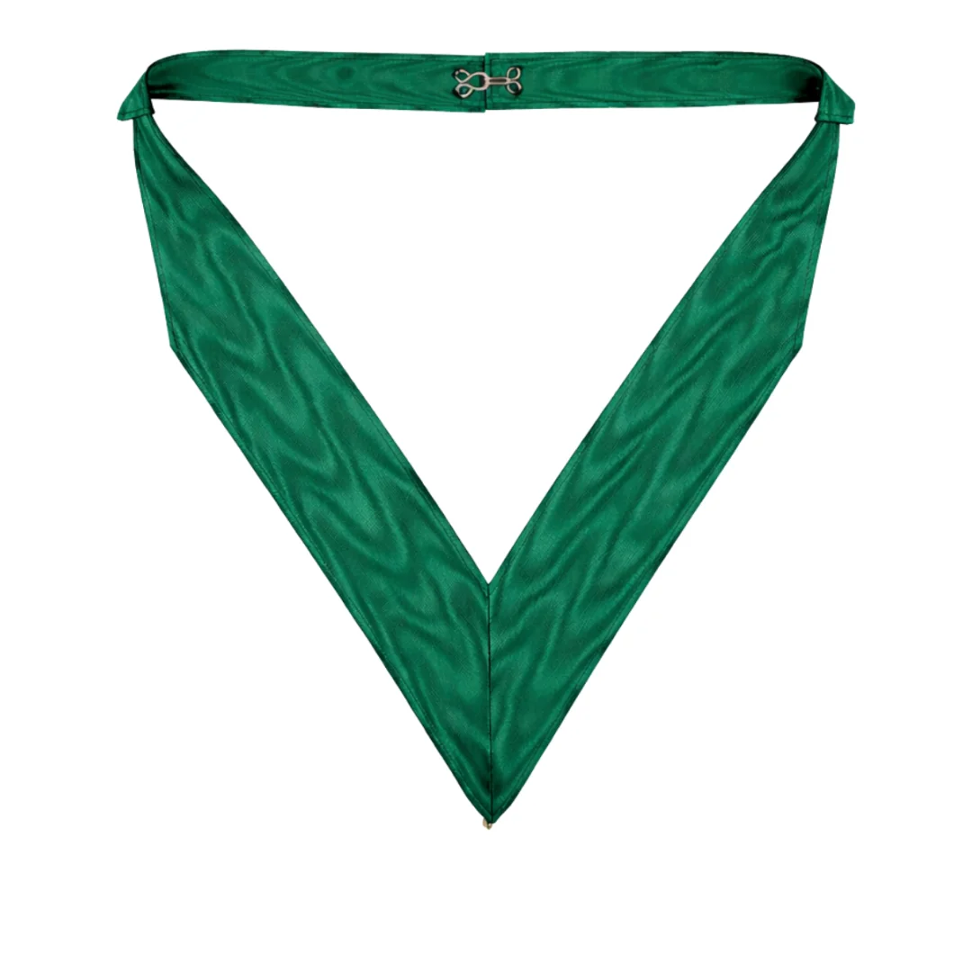 Past Master Allied Masonic Degrees Collarette - Bottle Green Moiré